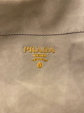 Pre loved Prada Hobo Shoulder Bag in Grey Glace Calf Leather (excellent) **reserved A **