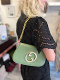 Gucci Apple Green Leather Blondie Bag