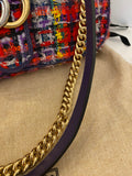 Pre Loved Gucci Marmont Flap Tweed Shoulder/Crossbody (excellent)