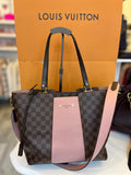 Louis Vuitton Jersey Tote In Damier Ebene & Magnolia Pink Centre Panel (reserved)
