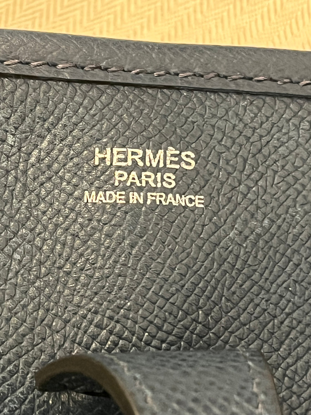 Pre Loved Hermes Evelyn in Dark Teal with Palladium Hardware