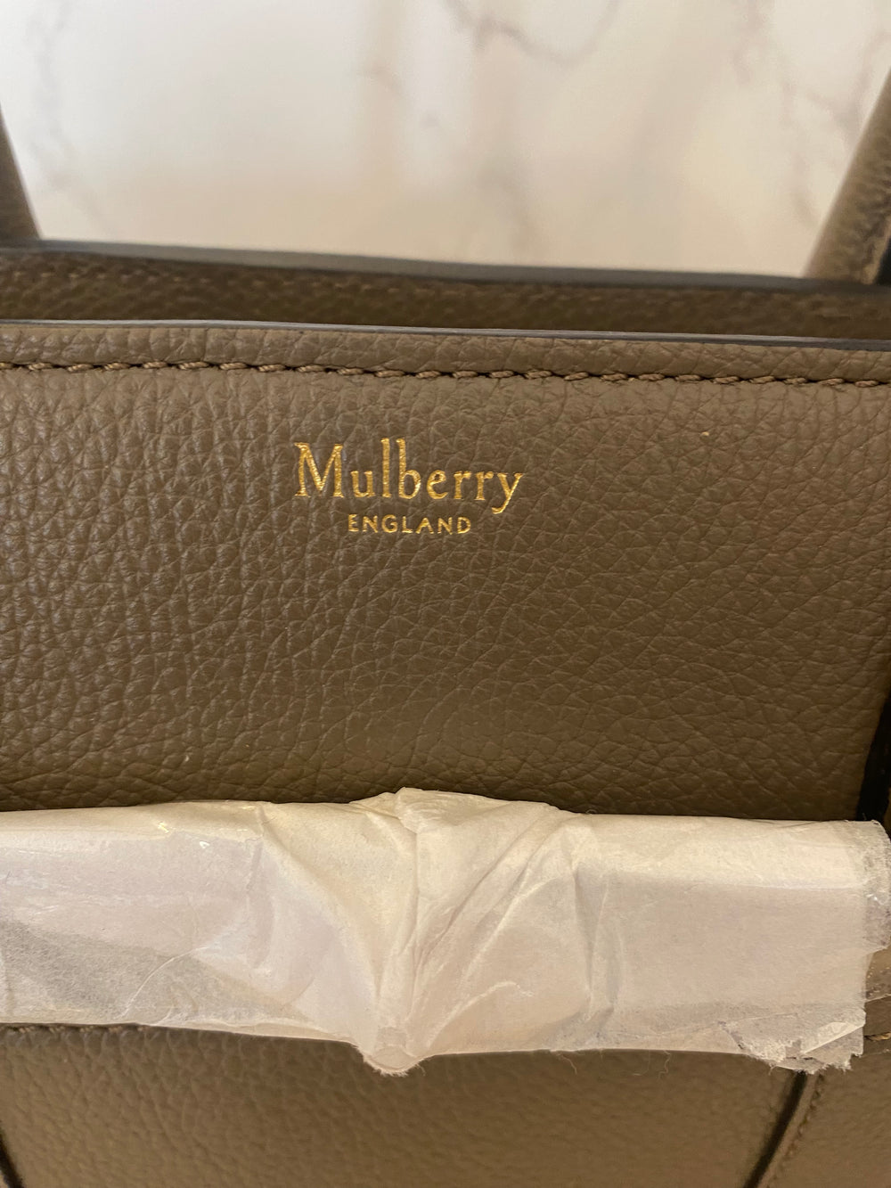 Pre Loved Mulberry Small Zipped Bayswater in Clay - NEW