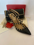 Pre loved Valentino Garavani Black Rockstud Heels uk6