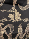 Hermes Alphabet III Black & Ecru 90cm Silk Scarf