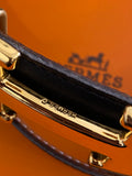 Hermes H Reversible Leather Belt in Tan & Black 75cm fits UK8