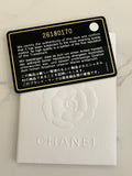Pre Loved Chanel Deauville Tote Bag Leather Handles & Fabric & Chain Straps