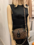 Pre Loved Louis Vuitton Petite Malle Souple Handbag in Monogram 3 different straps Excellent) Revised