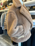 Max Mara Camel Teddy Biker Style Jacket UK 8 - Oversized (New)