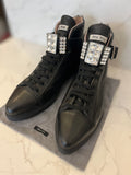 Pre Loved Miu Miu Black Leather & Crystal Boots UK 5.5 (New)