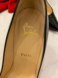 Pre Loved Christian Louboutin Black Patent Heels uk4 **reserved IL**