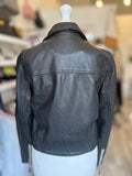 Pre Loved Isabel Marant Etoile Leather Biker Jacket size 36 uk10 (excellent)