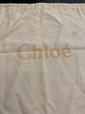 Chloe Faye Patchwork Shoulder Bag in Dark Grey Leather & Tan Suede.