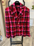 Versace Medusa Pink Tweed Blazer Suit IT 40 UK 8-10