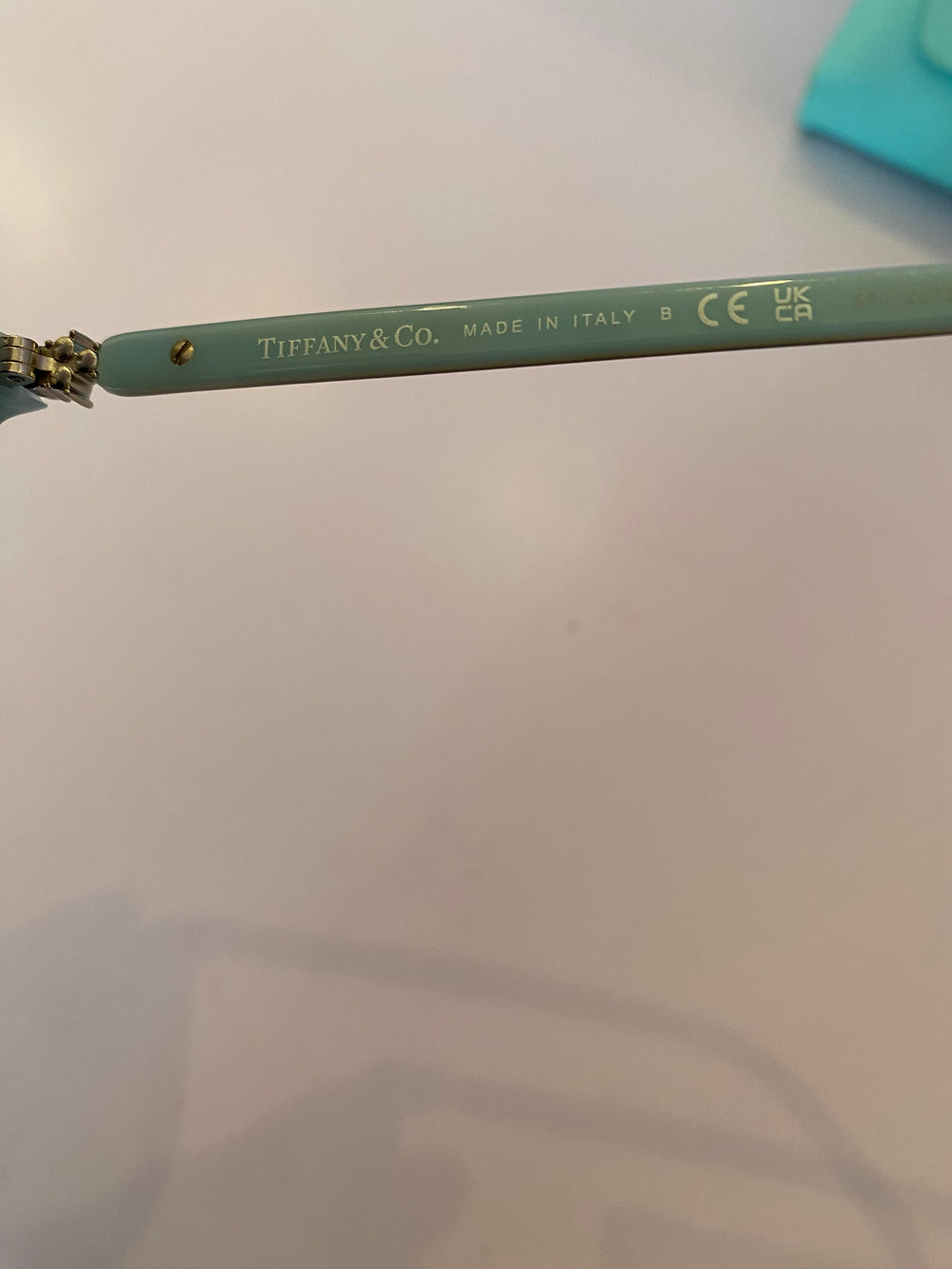 Pre Loved Tiffany & Co Tortoiseshell & Havanna Blue Sunglasses TF4105