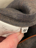 Pre Loved Loro Piana Grey Linen Blazer size 46 uk14