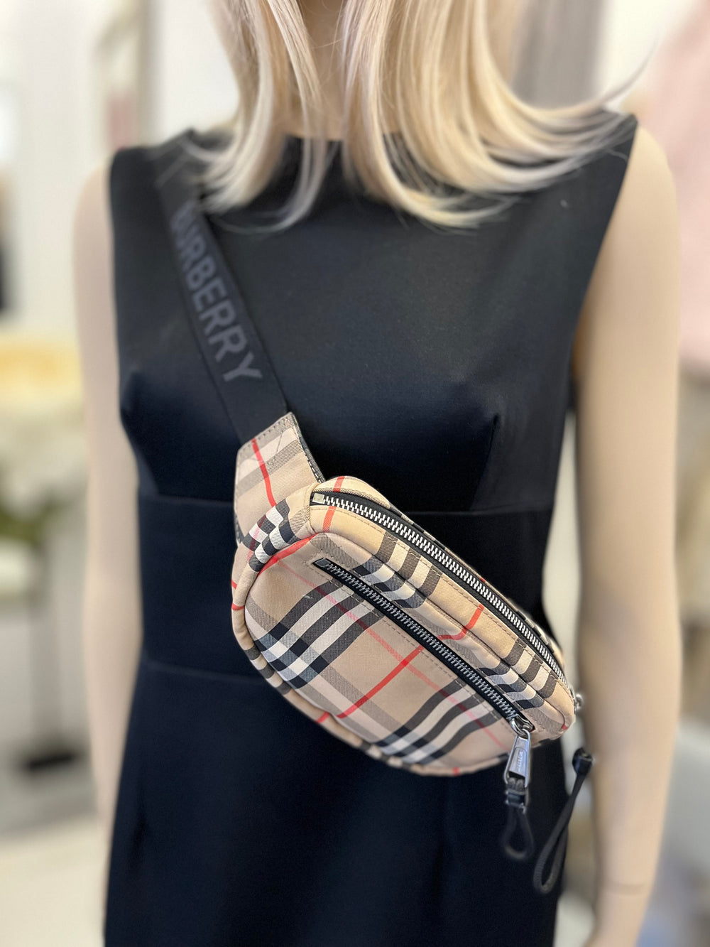 Pre Loved Burberry Nova Check Bum/Crossbody Bag