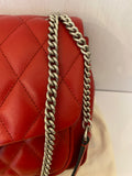 Pre Loved Mulberry Small Darley in Quitled Scarlet Red Leather (new)