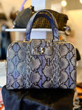 Pre Loved Yves Saint Laurent Exotic Leather Bag in Greys & Blues