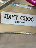 Jimmy Choo Azia Glitter Heels UK 4.5