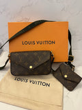 Pre Loved Louis Vuitton Monogram Felicie Strap & Go bag (pristine)