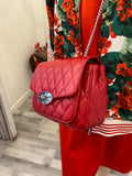 Pre Loved Mulberry Small Darley in Quitled Scarlet Red Leather (new)