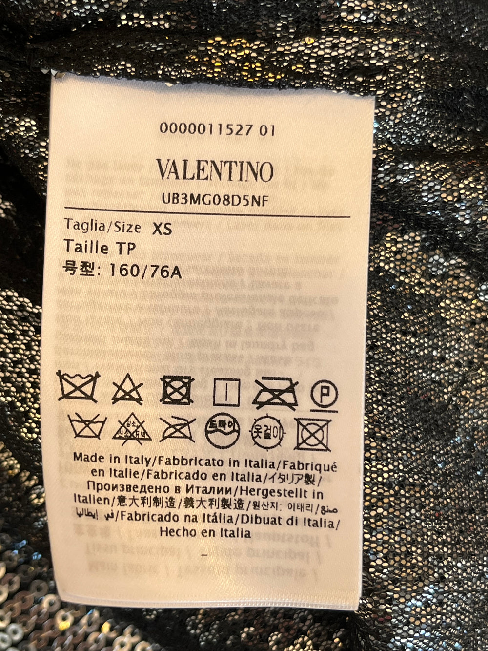 Pre Loved Red Valentino Silver Sequin Top