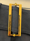 Pre Loved Yves Saint Laurent Navy Paper Bag Trousers