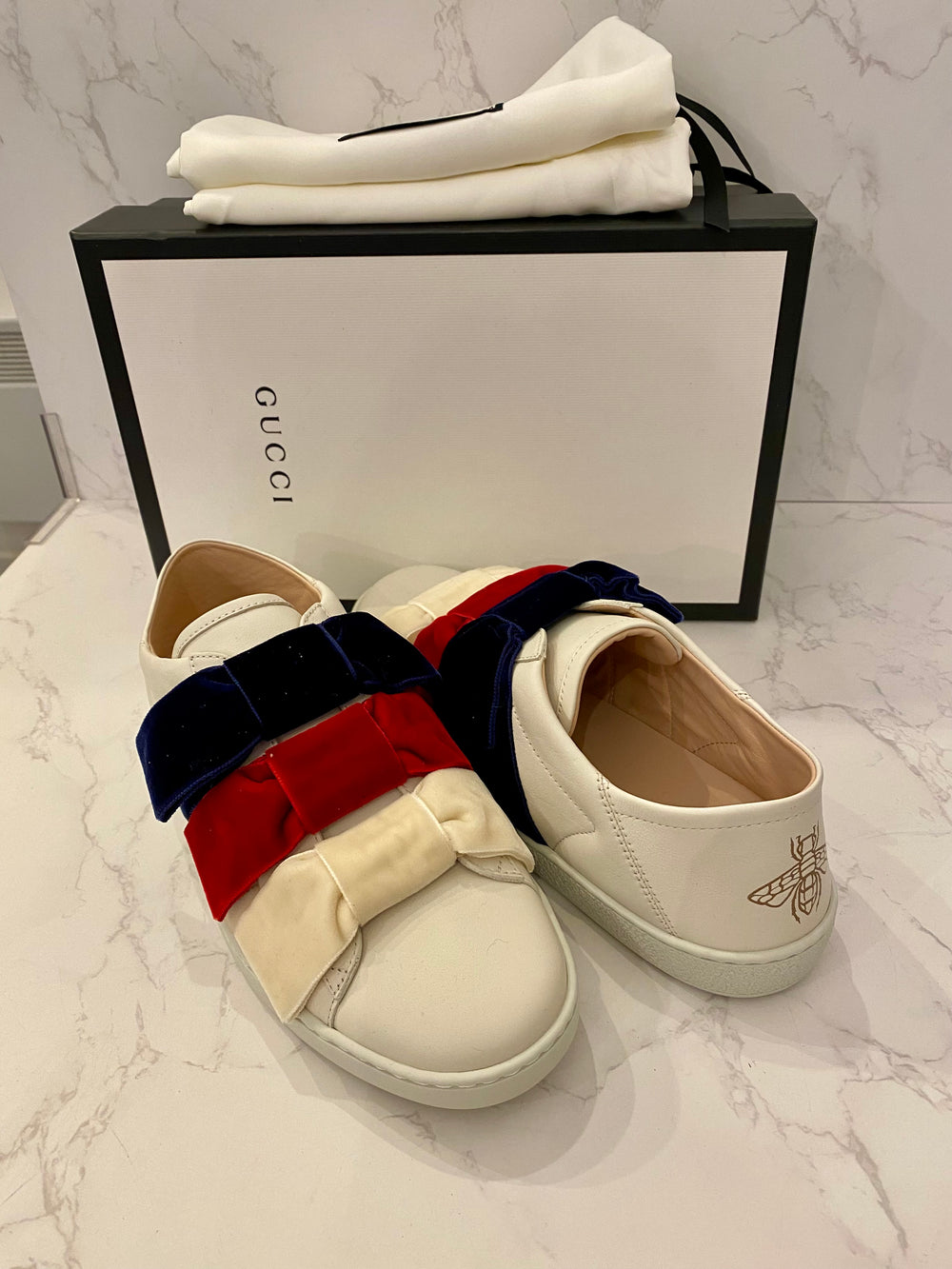 Pre Loved Gucci Ace Bow Sneakers UK 5.5 (new)
