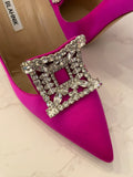 Pre Loved Manolo Blahnik Cerise Heels UK6