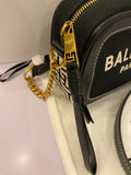 Pre Loved Balmain B-Army Canvas & Leather Camera Bag (As New)