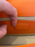 Pre Loved Jacquemus Le Bambino Homme Flap Bag in Orange (as new)