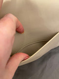 Pre Loved Balenciaga Hourglass Shoulder Bag in Cold Beige Leather