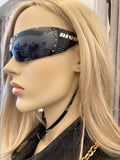 Pre Loved Vintage Christian Dior Dior Bike 4 Wrap Galliano Sunglasses (excellent)