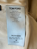 Pre Loved Tom Ford Champagne Gold Peplum Dress UK 6