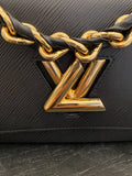 Louis Vuitton Chunky Chain Twist MM in Black Epi Leather