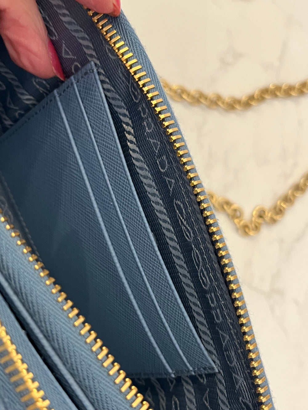 Pre Loved Prada Triangle Mini Pouch (as new)