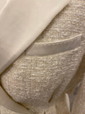 Pre Loved Self Portrait Metallic Ivory Boucle Mini Dress UK6 fits uk8 (new).