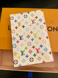 Louis Vuitton Takashi Muakami Monogram Multicolour Passport Cover (new)