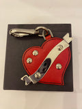 Pre Loved Prada Leather Heart Handbag Charm