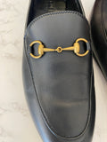 Pre Loved Gucci Brixton Black Leather Moccasins UK 6 - NEW