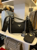 Pre Loved Prada Re-edition 2005 Cossbody Bag & Coin Purse