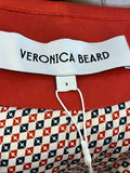 Veronica Beard Andrea Red Leather Jacket UK 6 fits UK 8-10 (new)