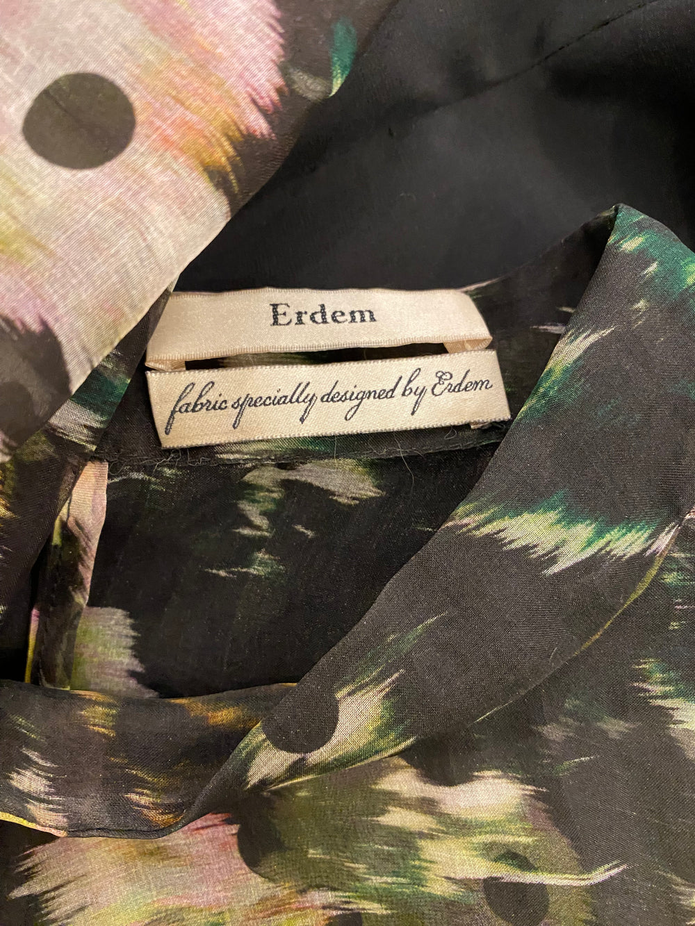 Pre Loved Erdem Silk Floral Blouse uk14 (excellent)