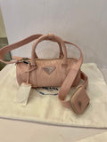 Pre Loved Prada Re-edition 2002 Leather Bag in Alabaster (NEW)