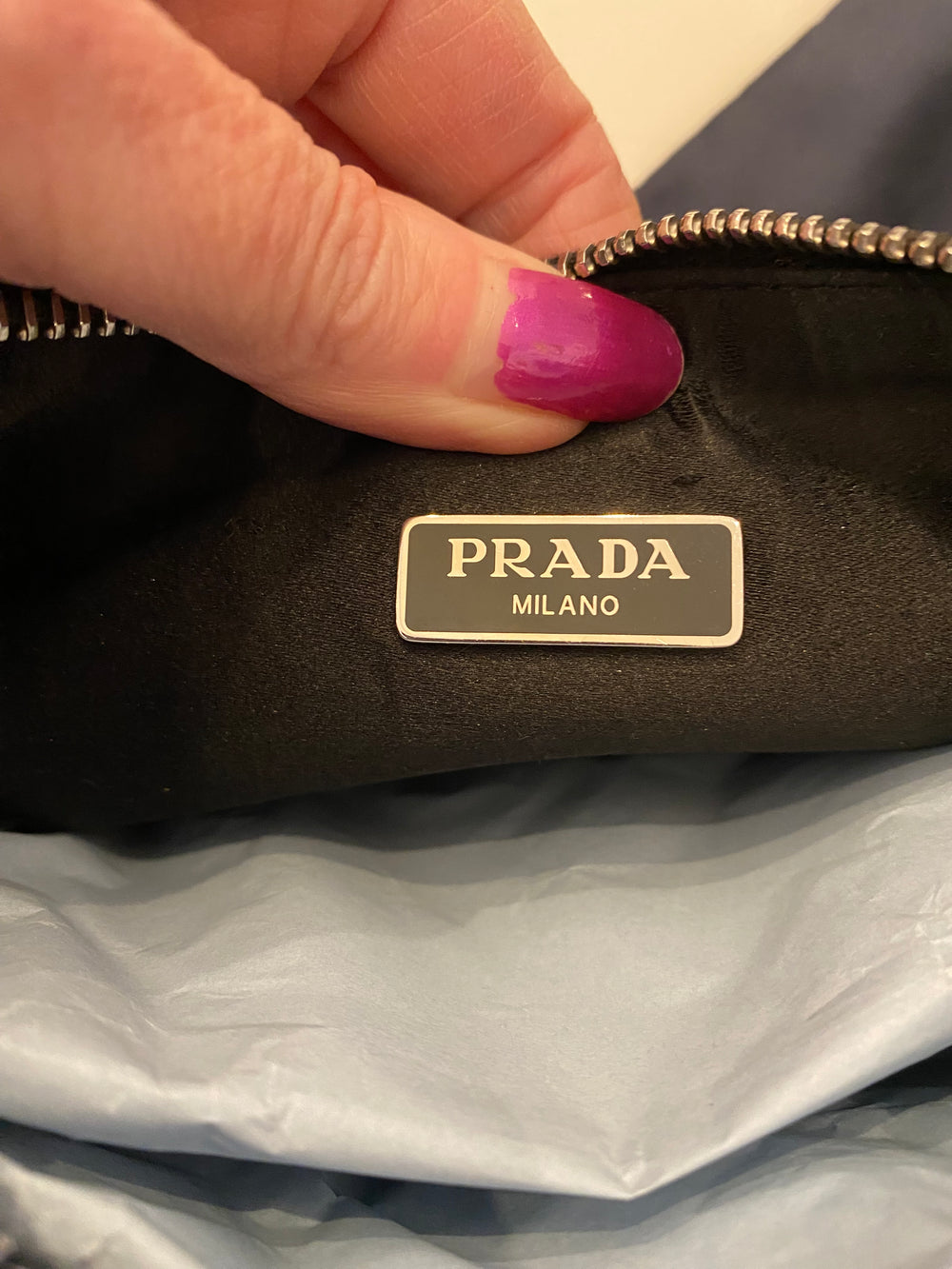 Pre Loved Prada Crystal Embellished Re-Edition 2005 Crossbody Bag (as new)