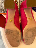 Pre Loved Prada Pink Suede Court Shoes UK6
