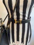 Hermes H Reversible Leather Belt in Tan & Black 75cm fits UK8