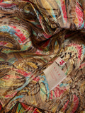Pre Loved Marni Colourful Mosaic Metallic A-Line Trapeze Blouse Top & A-Line Pleated Skirt Suit Uk 10-12