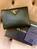 Pre Loved Prada Black Calf Leather Wallet Bag (as new)