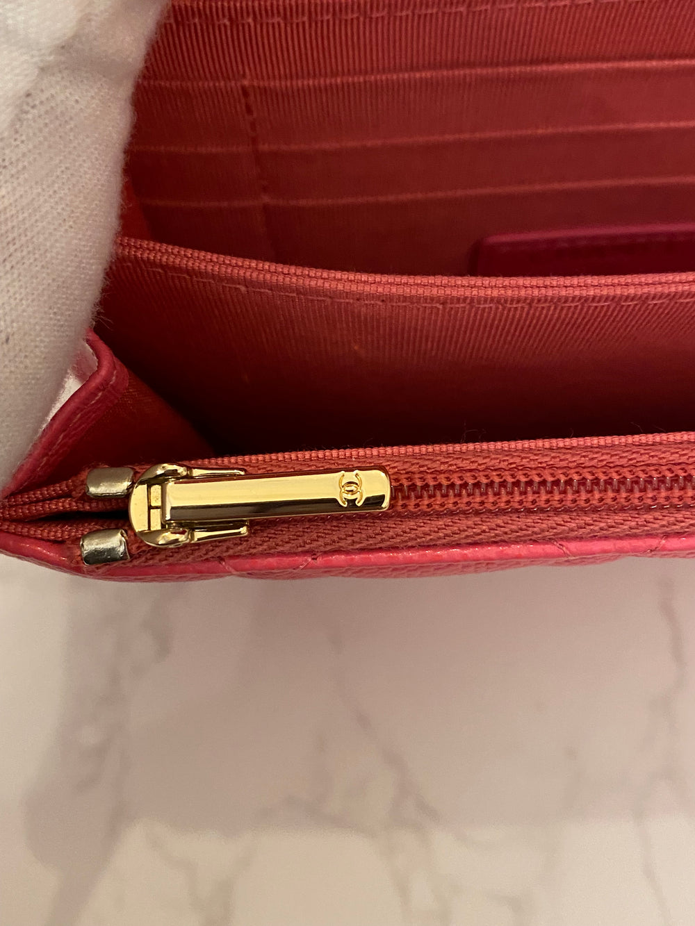 Pre Loved Chanel Mini Wallet on Chain in Pink 2020 (excellent)